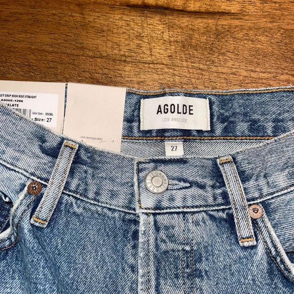 Agolde Blue Ankle & Cropped Jeans - Picture 7 of 9